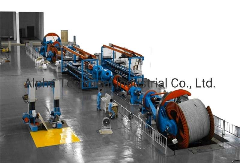High Speed Tubular Stranding Machine for Copper Wire Steel Aluminium Insulated Core Compacting Back Twist
