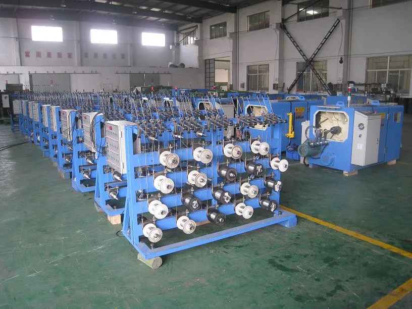 0.03-1.64mm Electrical Copper Cable Wire Bunching Buncher Twisting Stranding Winding Annealing Tinning Double Twister Copper Machinery Machine