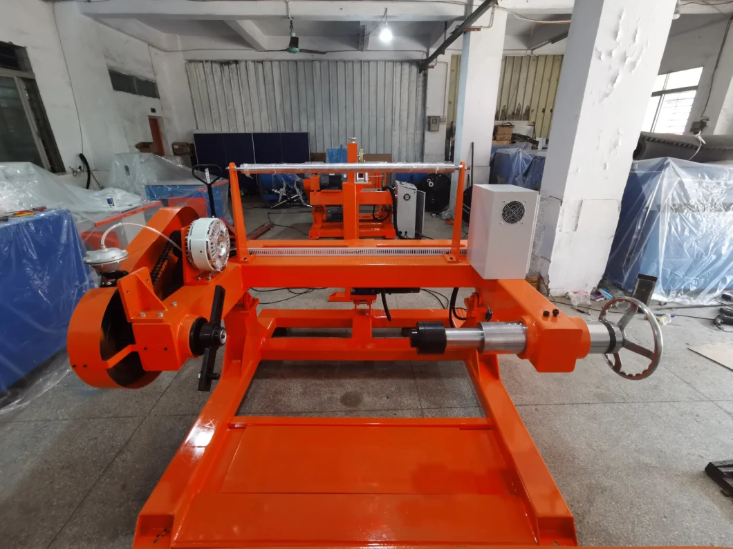 Cable Rewinding Machine From 1250mm Magnetic Pay-off to 500-800mm Motorized Take up Machine