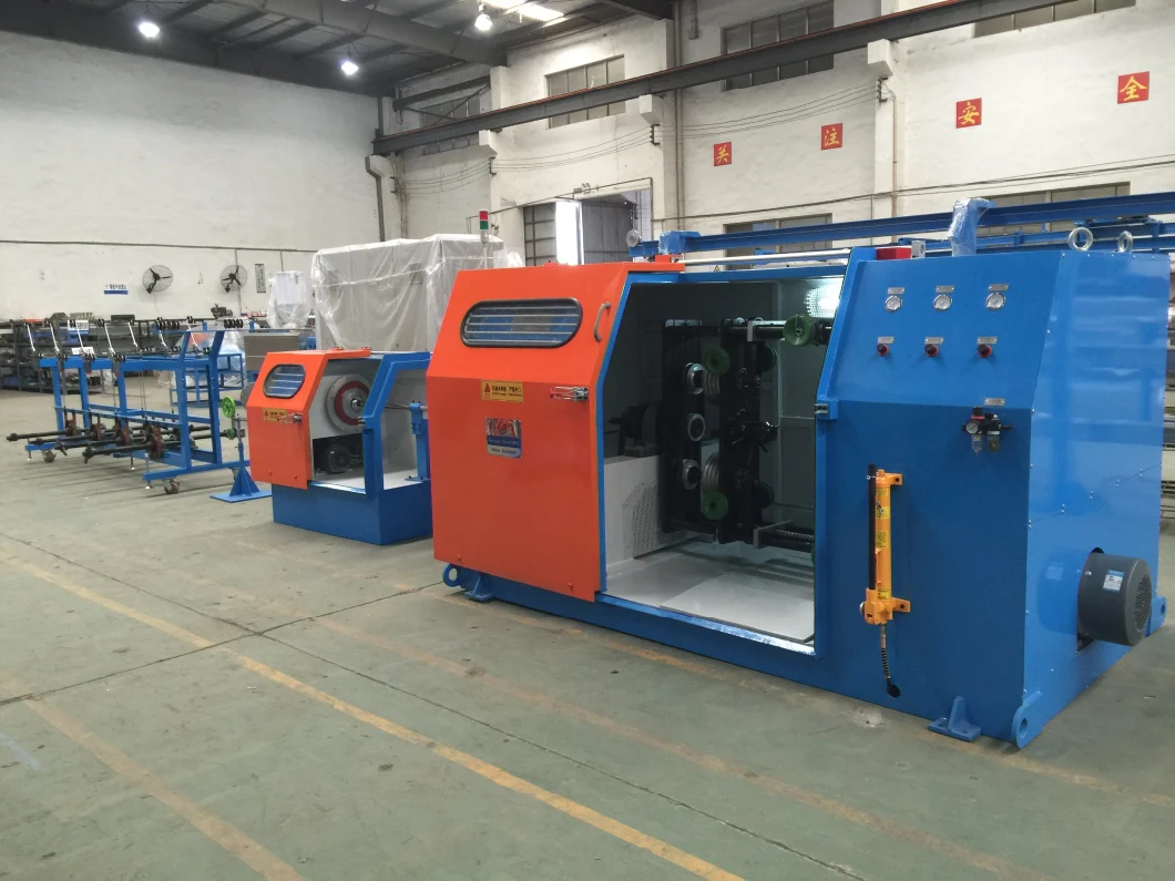 Copper Cable Core Unilay Wire Single Twist Buncher Bunching Stranding Coiling Extrusion Rewinding Winding Tubular Drawing Extruder Recycling Machinery Machine