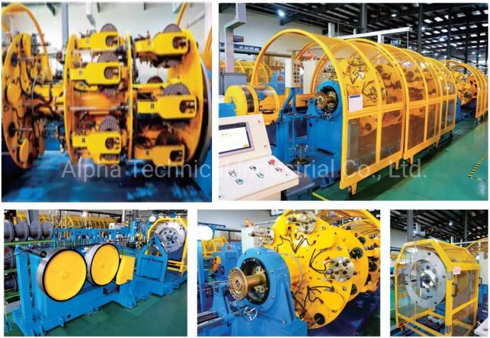 High Speed Tubular Stranding Machine for Copper Wire Steel Aluminium Insulated Core Compacting Back Twist