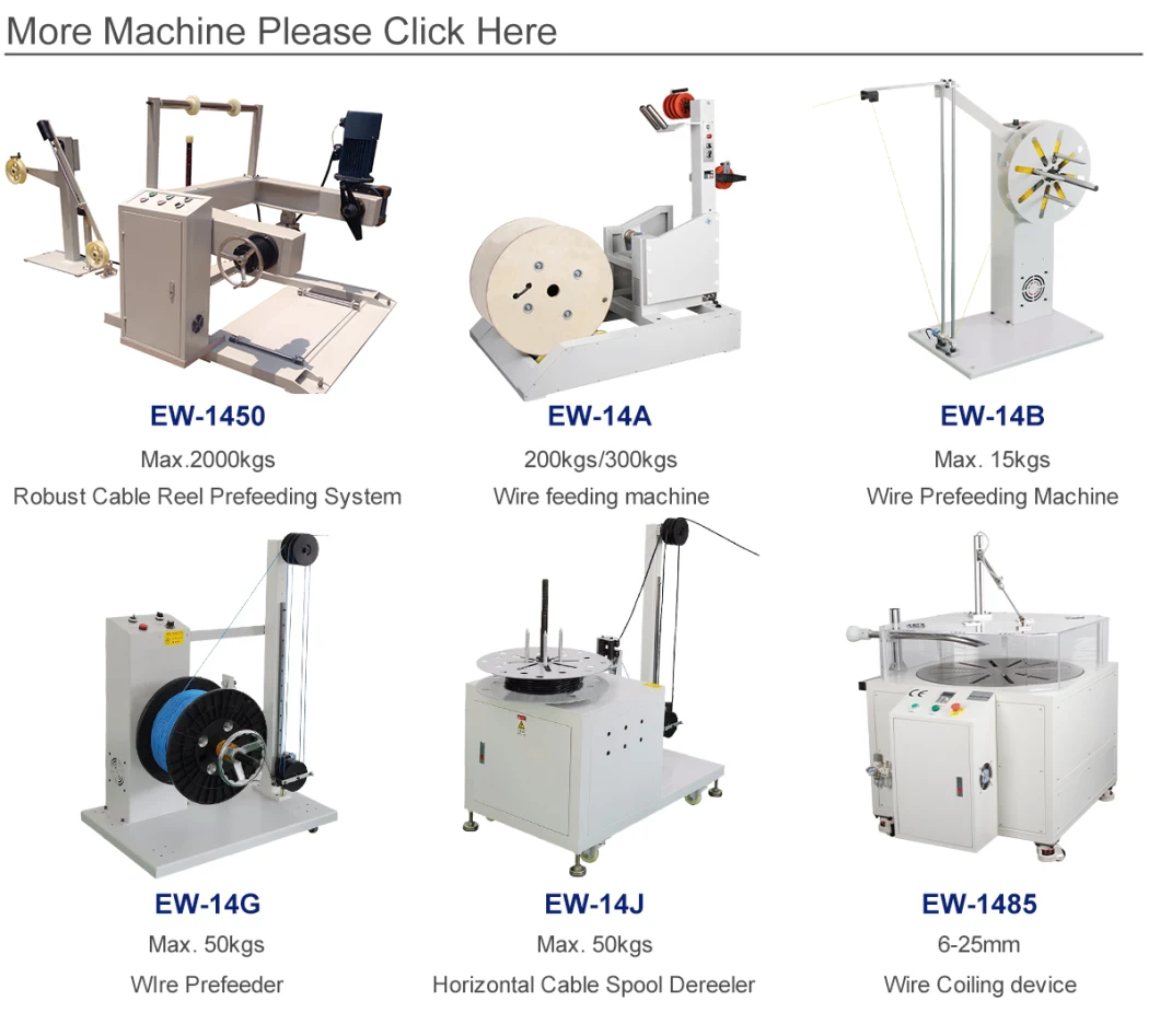 Eastontech Automatic Spool Wire Pay off Machine Cable Wire Feeding Machine Feeder Machinery Wire Tray Width 250-500mm