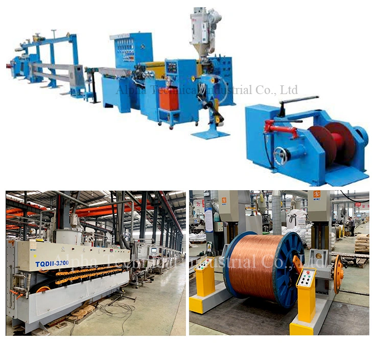 Automatic PP/PE/PVC/HDPE Insulating Sheath Cable Extruder Extrusion Machine Line for Wire Power Cable Umbilical