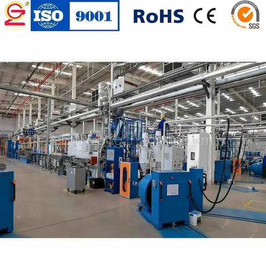 PLC Automatic Sheath/Jacket Cable Extruder Machines (XJ70-120mm)